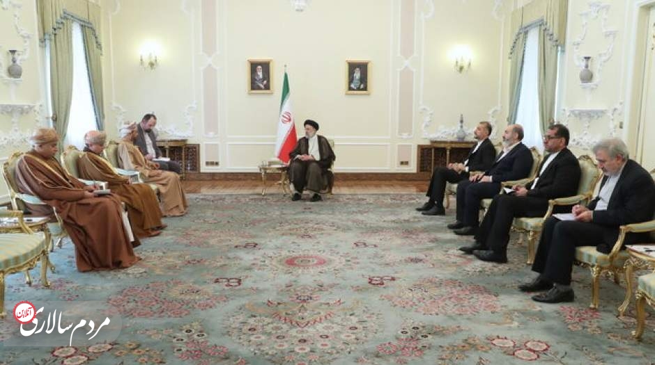 دیدار وزیر خارجه عمان با رئیسی