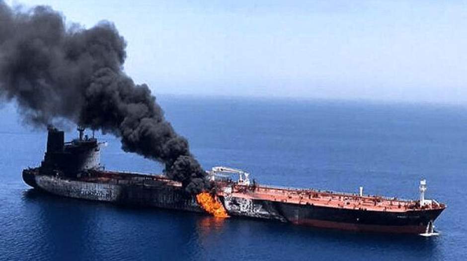 آمریکا مدعی حمله پهپادی به نفتکش در دریای عمان از سوی ایران شد