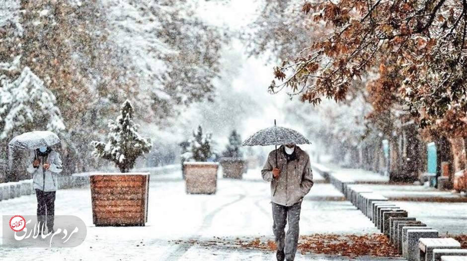 آغاز بارش برف و باران در کشور