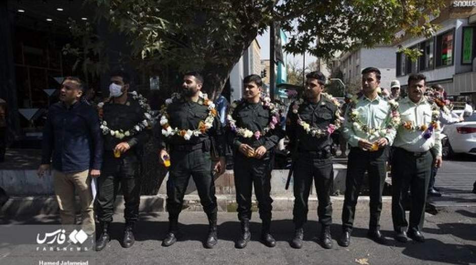 حضور سنگین پلیس در نقاطی از تهران بعد از بازی ایران و آمریکا