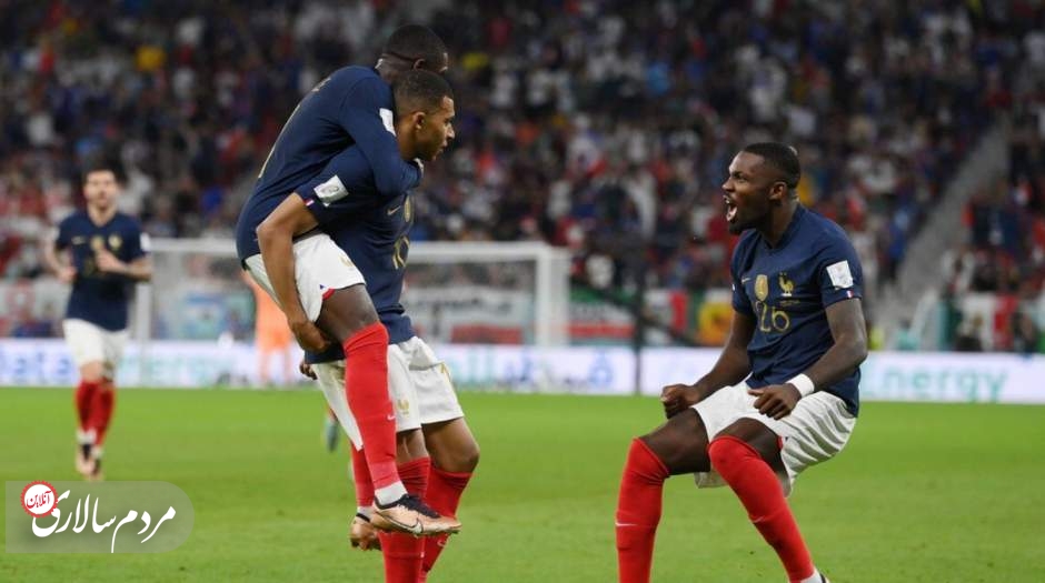 صعود فرانسه به یک چهارم نهایی با رکوردشکنی ژیرو و ام‌باپه