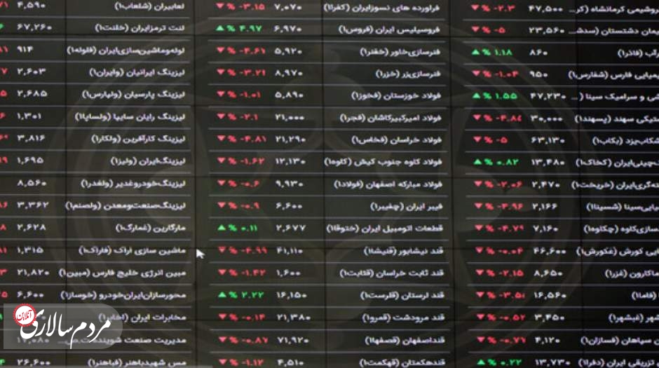 بورس منفی ماند