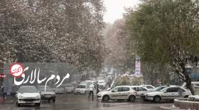 بارش برف در ارتفاعات تهران