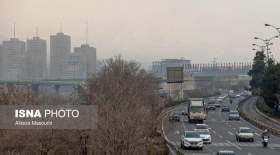 کیفیت هوای سه ایستگاه تهران در وضعیت بنفش