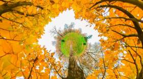 زیبایی پاییز در نگاه دوربین ۳۶۰ درجه