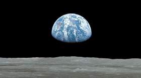 تصاویر طلوع خیره‌کننده زمین از پشت ماه