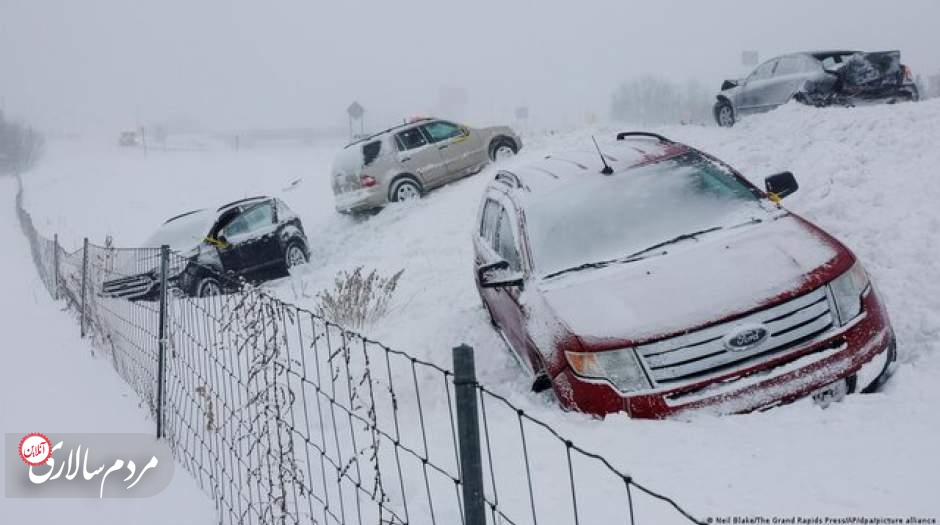 تلفات توفان زمستانی آمریکا به 57 نفر رسید