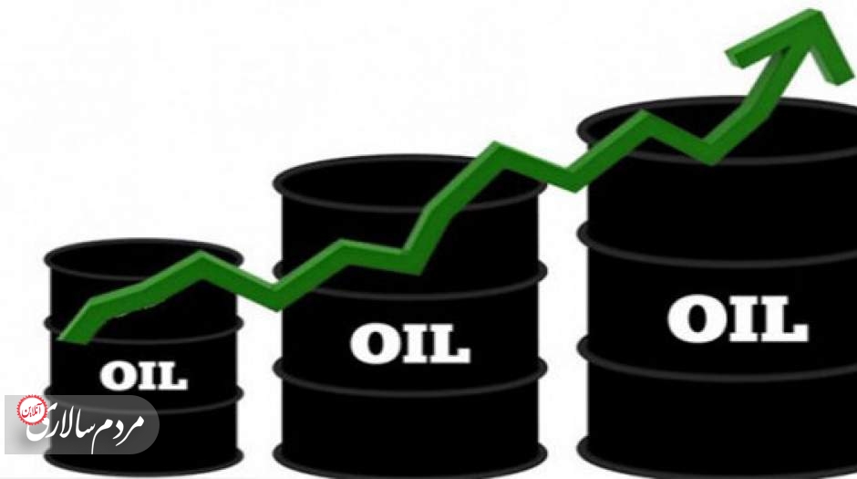 قیمت نفت یک دلار بالا رفت