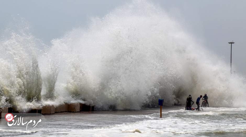 وزش باد شدید و افزایش ارتفاع امواج در شمال و جنوب کشور