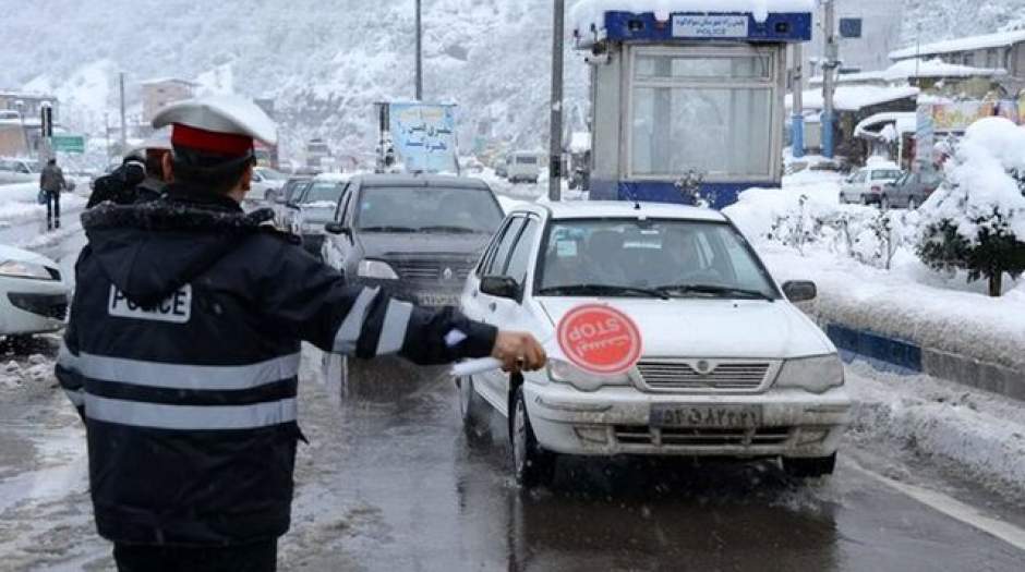 برف و باران در جاده‌های ۲۰ استان کشور