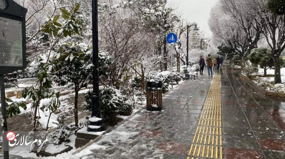 بارش برف و باران در اکثر نقاط کشور