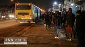 صف‌های طولانی اتوبوس تهران به پردیس