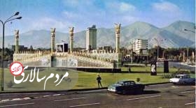 اینجا میدان ونک تهران در دهه ۵۰ است!/عکس