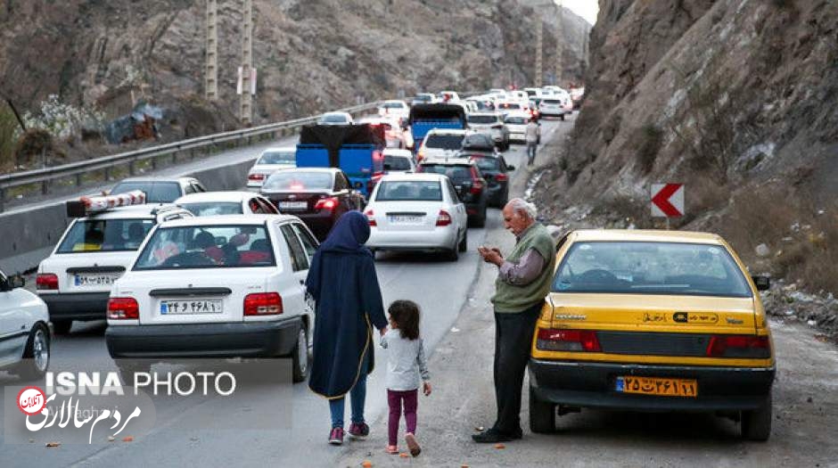 آزادراه تهران – شمال یکطرفه شد