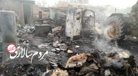آتش‌سوزی انبار بزرگ ضایعات در منطقه جمکران قم خسارت جانی نداشت
