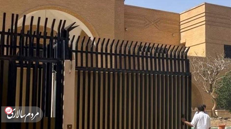 درب سفارت عربستان در تهران باز شد