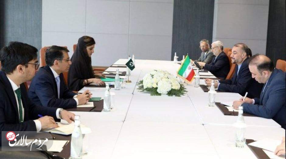 دیدار امیرعبداللهیان با وزیر مشاور در امور خارجی پاکستان