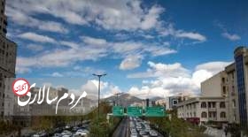 وضعیت کیفیت هوای تهران در یک روز تعطیل