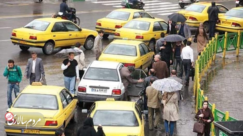 کرایه تاکسی‌ها در روزهای بارانی 60 درصد گران می‌شود!