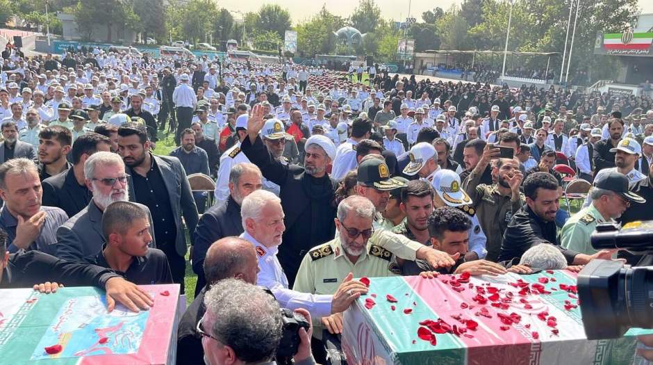 پیکر شهدای راهور فراجا در تهران تشییع شد