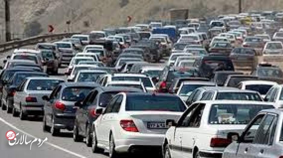 ترافیک ۳۰ کیلومتری در ورودی گیلان