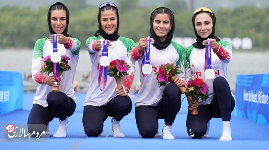 دختران قایقرانی ایران صاحب مدال نقره