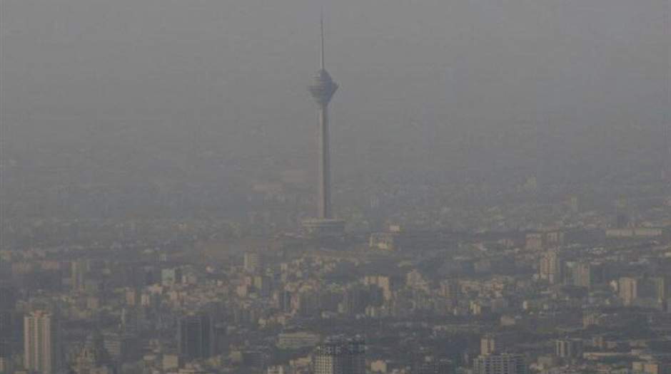 وضعیت هوای تهران در شرایط ناسالم برای گروه‌های حساس