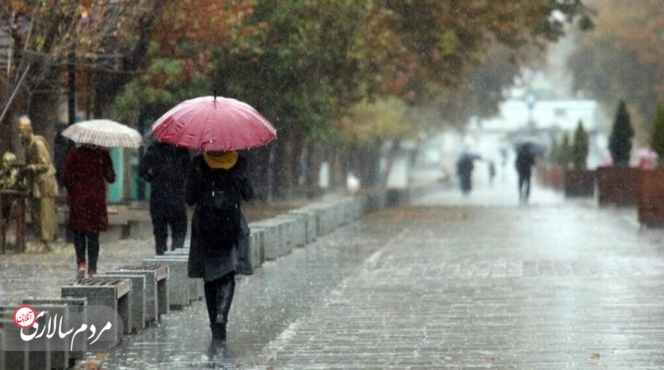 بارش باران و احتمال آبگرفتگی معابر در این استان