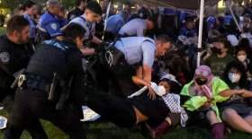 بازداشت ۵۰ استاد و بیش از دو هزار و ۴۰۰ دانشجو در اعتراضات دانشجویی در آمریکا