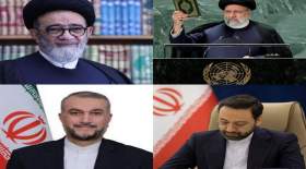پیکر شهدای سانحه سقوط بالگرد در حال انتقال به تبریز