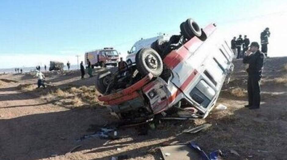 باز هم واژگونی مینی‌بوس دانش‌آموزان مدرسه ‌تیزهوشان