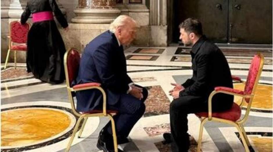 «زلنسکی» جزئیات دیدار خود با «ترامپ» در واتیکان را فاش کرد