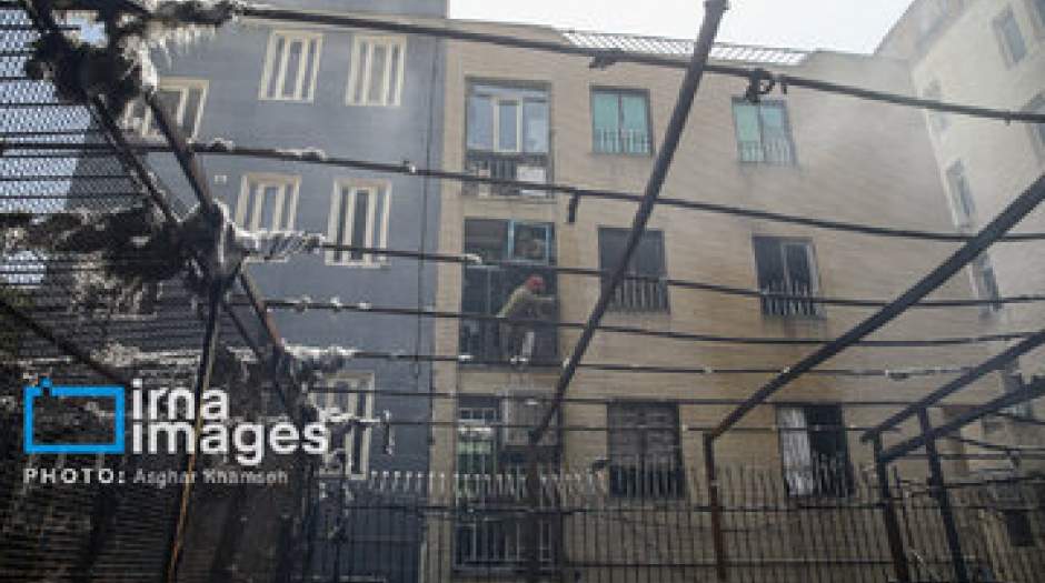 آتش سوزی مهیب در شهرک اکباتان